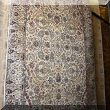 R90. Handknotted wool Kerman style rug. Made in Pakistan. 4'6” x 7'2” 